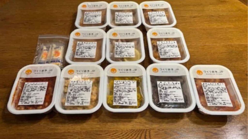 全てのパックをテーブルに並べた写真