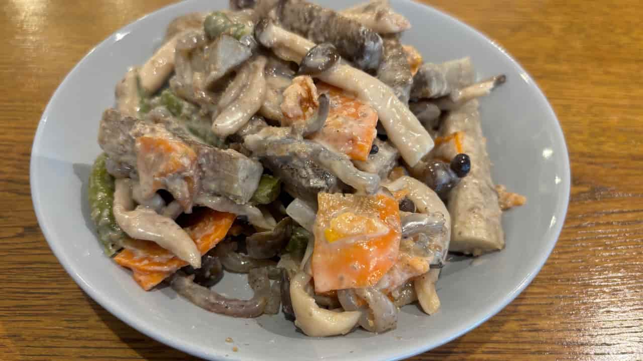 ごろっと牛蒡のゴマ胡桃和えの写真