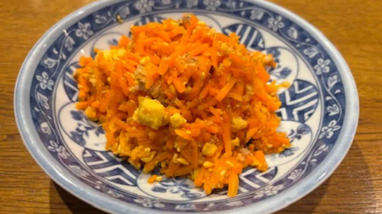 ニンジンしりしりの写真