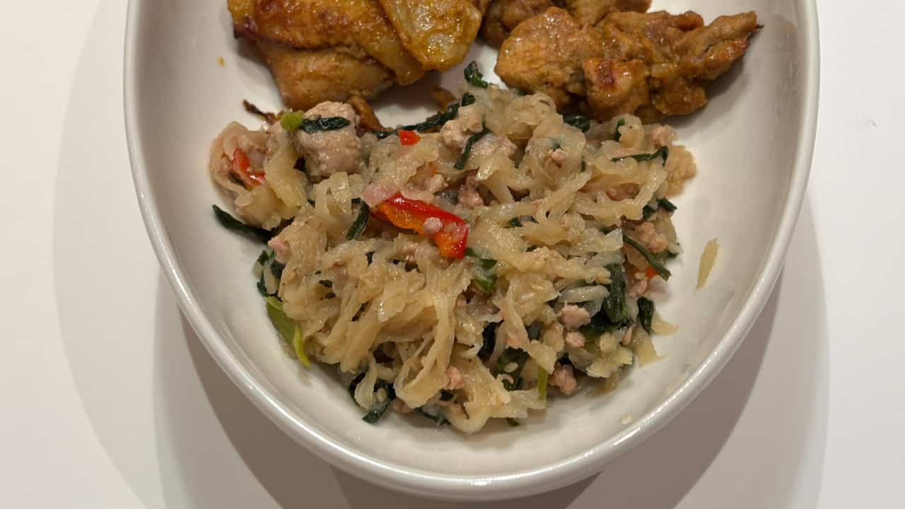 切り干しダイコンとニラの中華炒めの写真