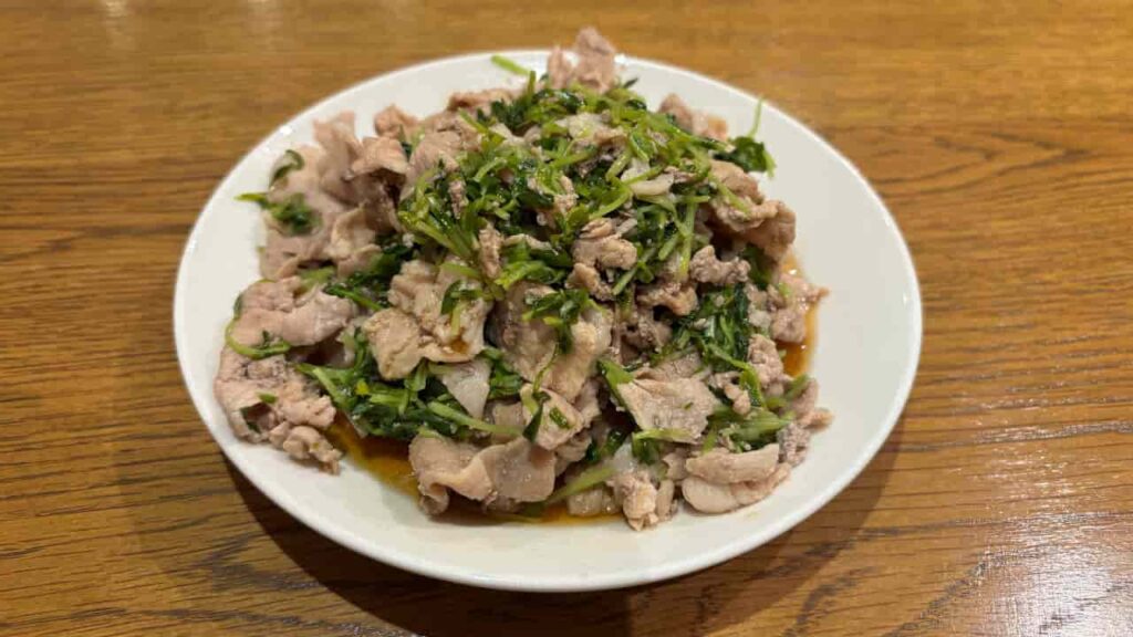 Pork and Bean Sprout Shabu-Shabu with Ponzu Sauce Photo