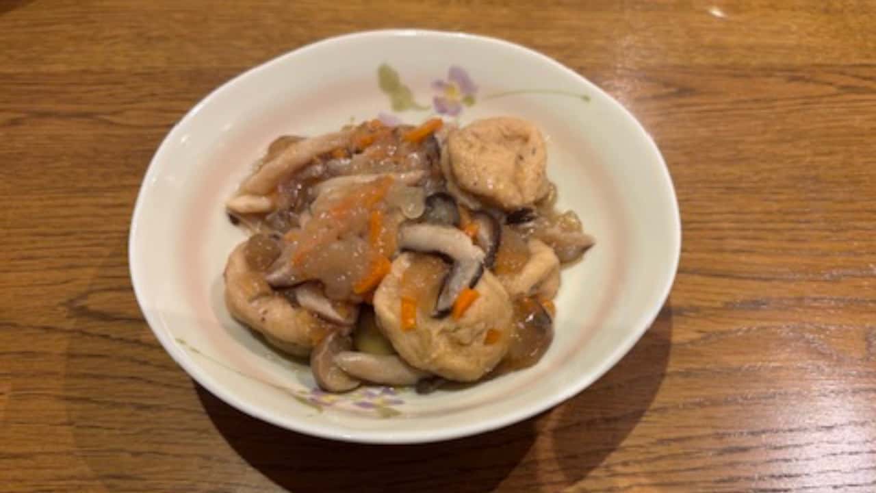 がんものきのこあんかけの写真