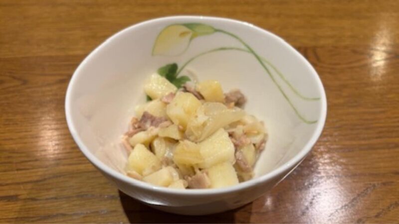 Photo of German potatoes made with unsalted bacon