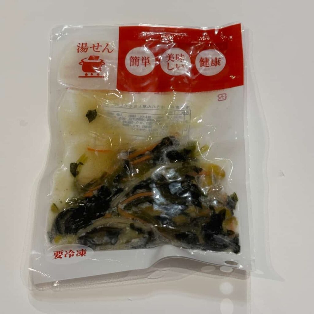 ホウレン草と豆もやしのソテー（パッケージ）の写真