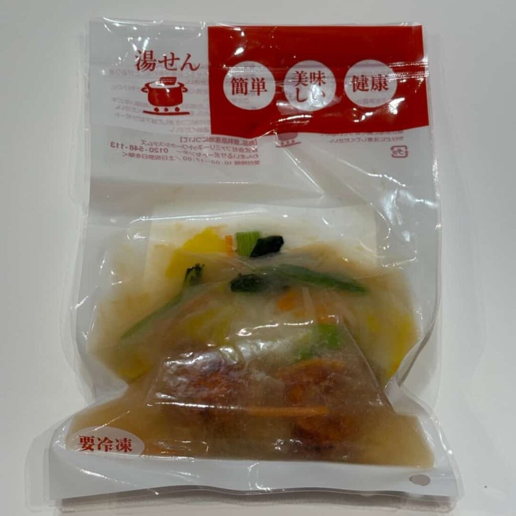 四万十鶏つくねと野菜の卵とじ（パッケージ）の写真