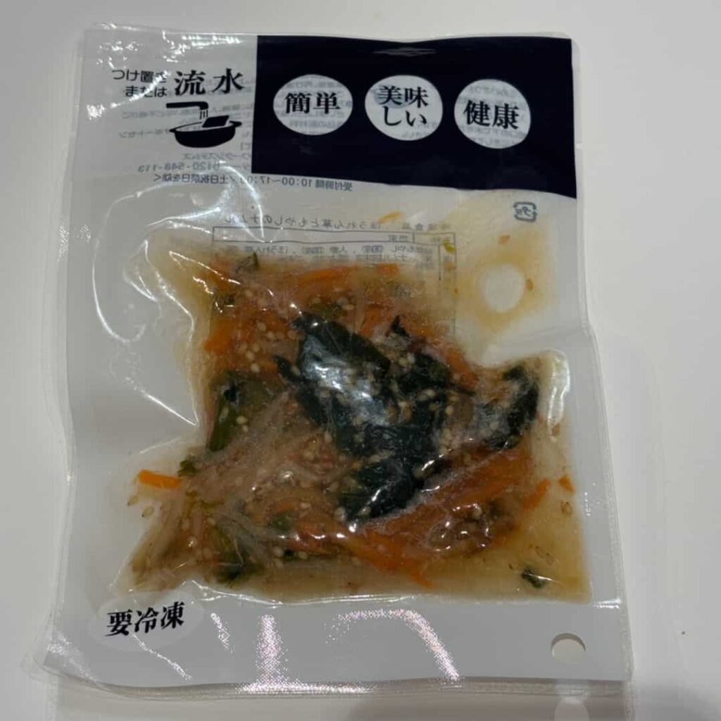 もやしとホウレン草のナムル（パッケージ）の写真