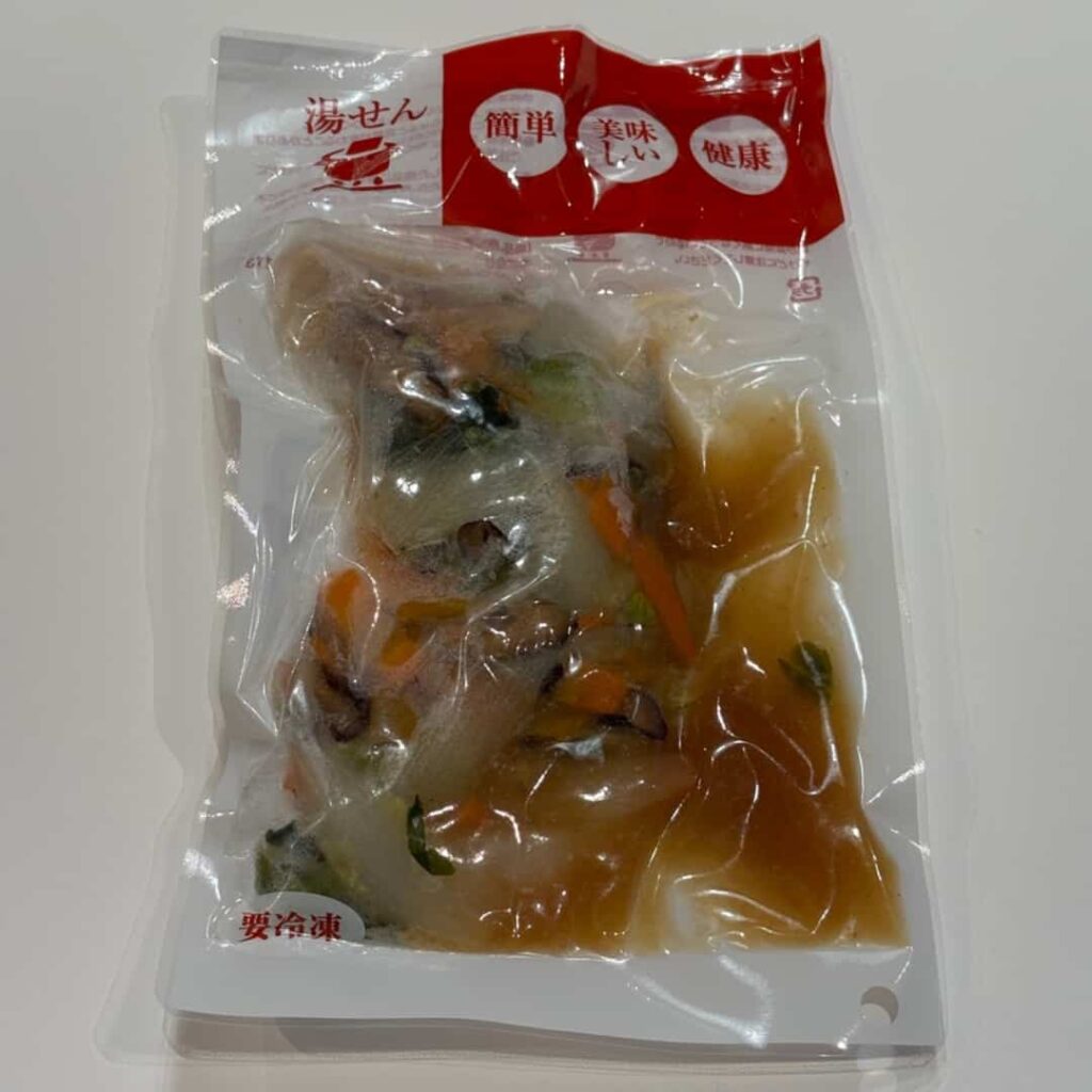 島根石見ポークと北海道ホタテと山形最上椎茸の八宝菜（パッケージ）の写真