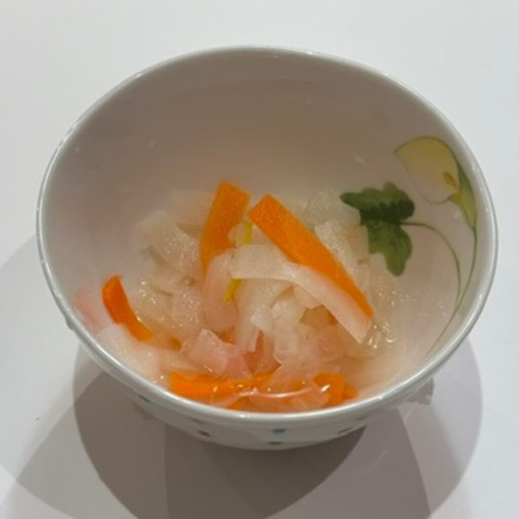 ダイコンとニンジンのなますの写真