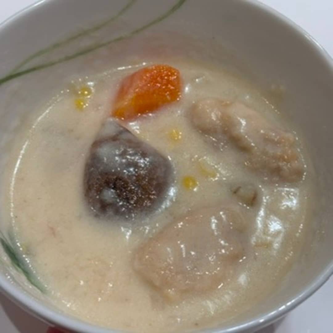 桜島鶏コーンクリームシチューの写真