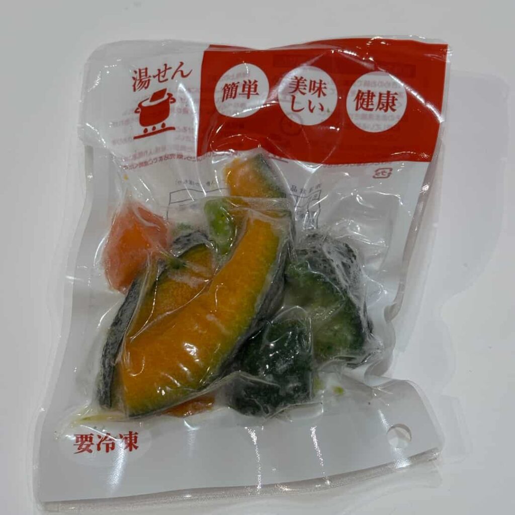 洋風温野菜（ブロッコリー・ニンジン・カボチャ）（パッケージ）の写真