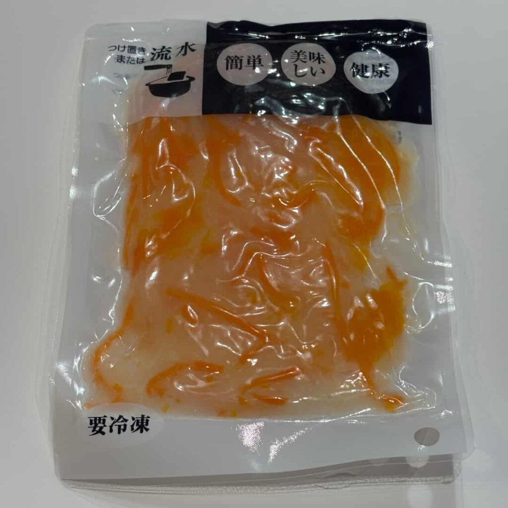 ダイコンとみかんの和サラダ（パッケージ）の写真