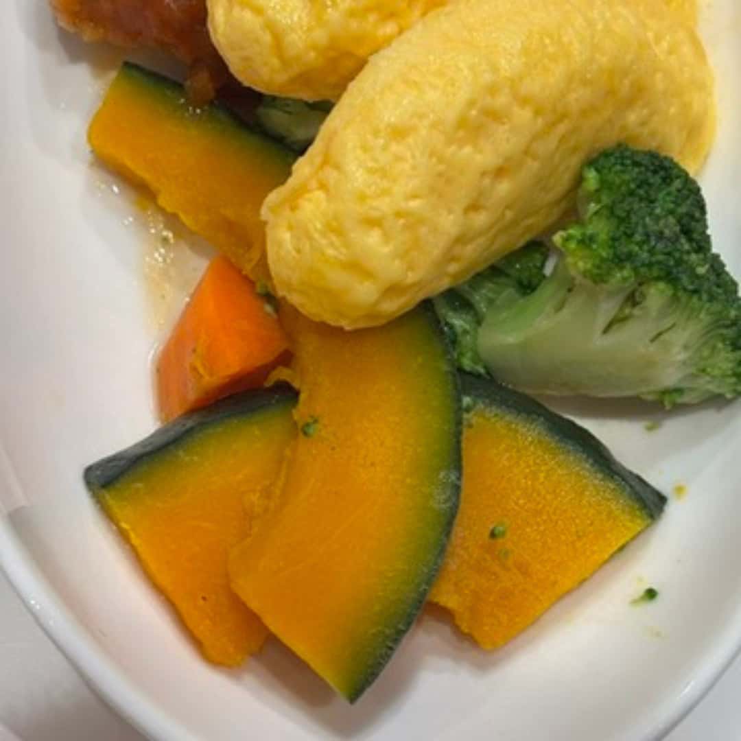 洋風温野菜（ブロッコリー・ニンジン・カボチャ）の写真