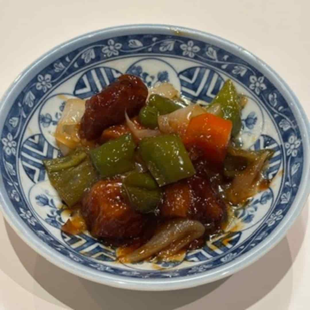 石見ポークの酢豚の写真