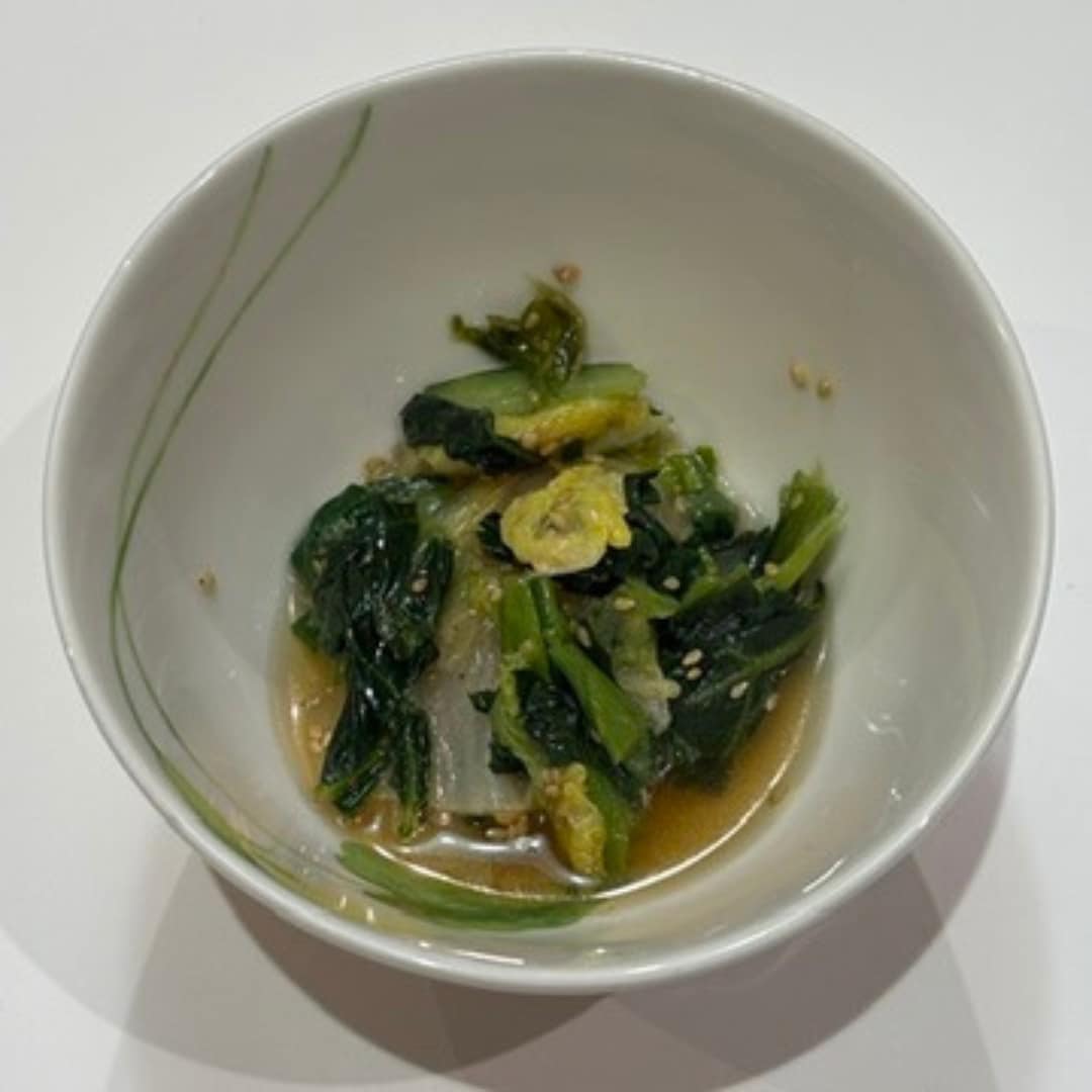 白菜と小松菜の中華風お浸しの写真