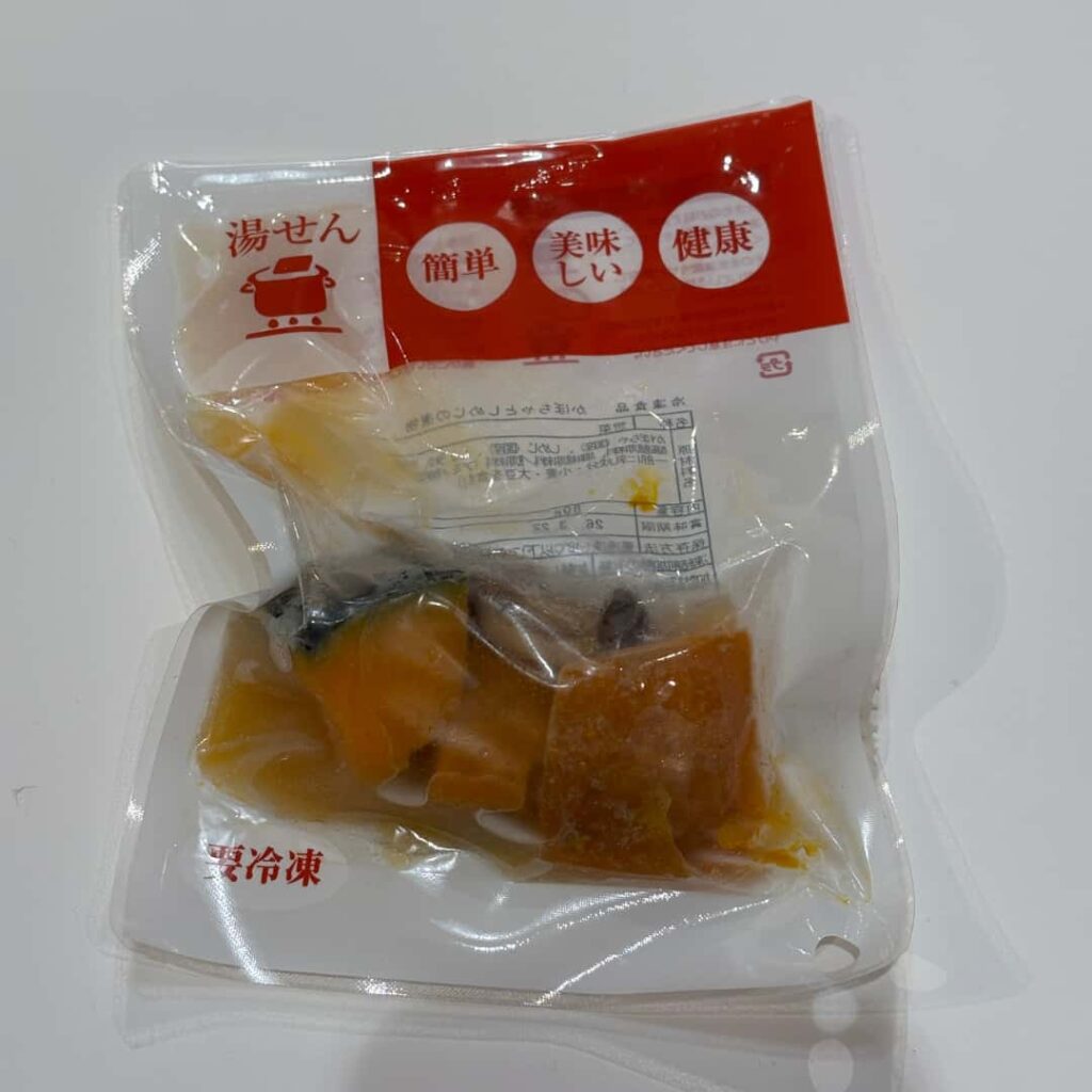 カボチャとしめじの煮物（パッケージ）の写真