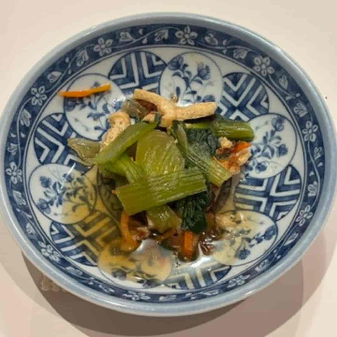 チンゲン菜とうす揚げのお浸しの写真