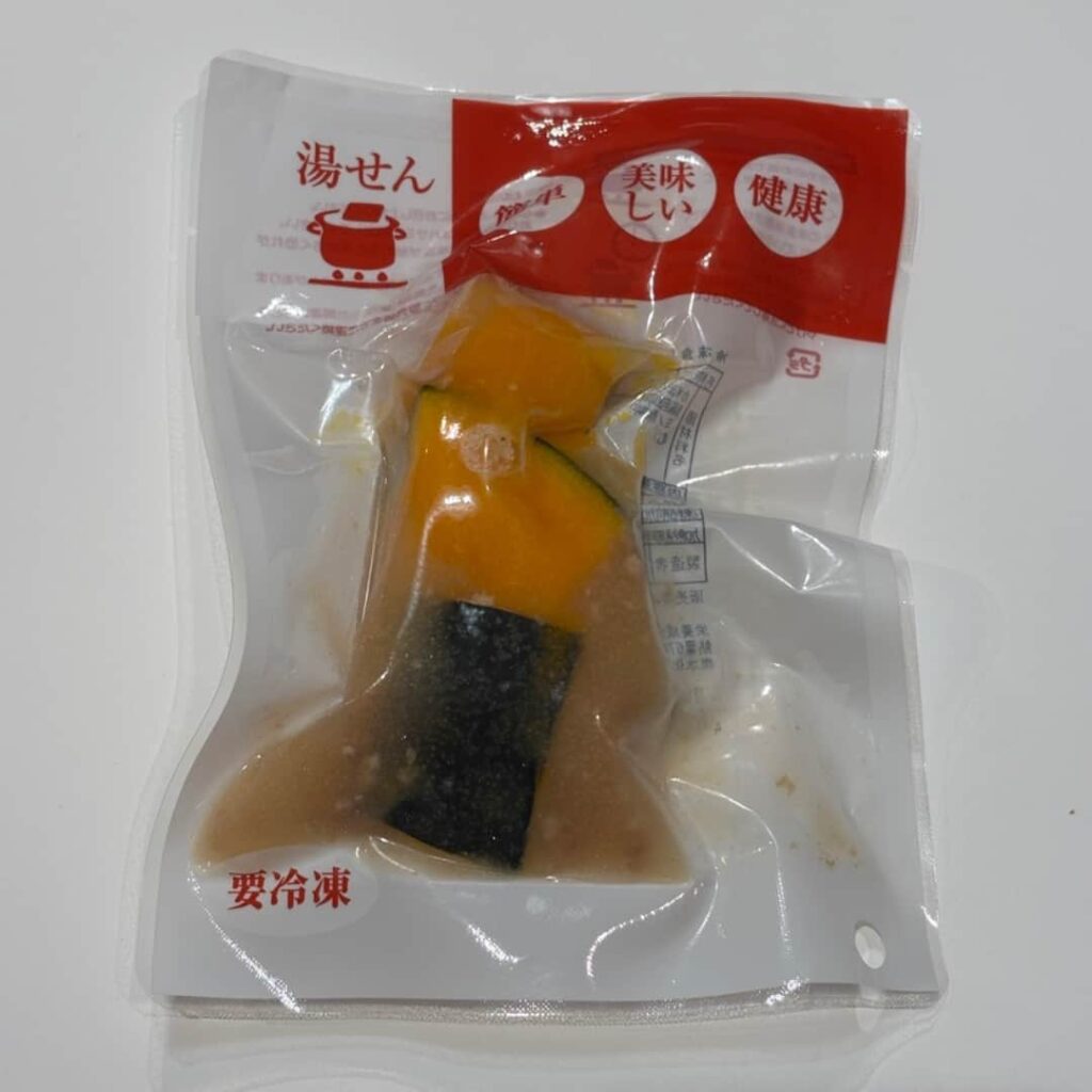 カボチャの石見ポークそぼろあんかけ（パッケージ）の写真